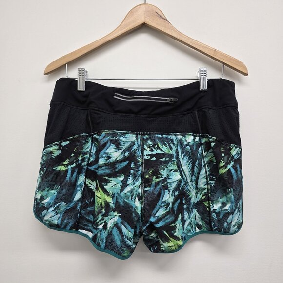 Athleta Track This Run Shorts Sz Large Lightweight Lined Athletic Nepali Teal - Picture 2 of 10